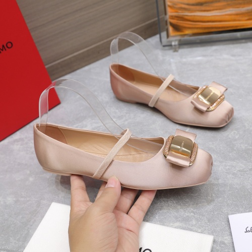 Replica Salvatore Ferragamo Flat Shoes For Women #1245292 $108.00 USD for Wholesale