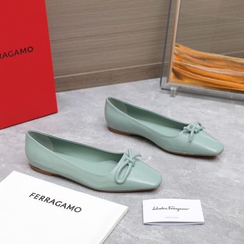 Replica Salvatore Ferragamo Flat Shoes For Women #1245312 $112.00 USD for Wholesale