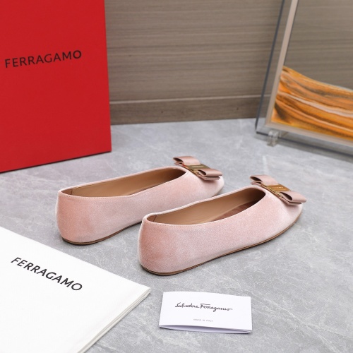 Replica Salvatore Ferragamo Flat Shoes For Women #1245315 $115.00 USD for Wholesale