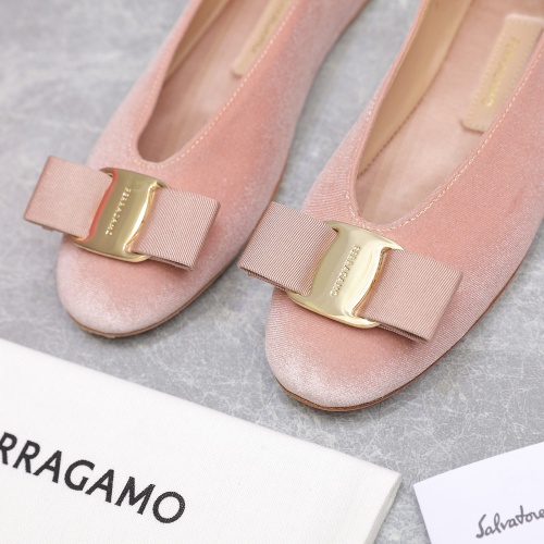 Replica Salvatore Ferragamo Flat Shoes For Women #1245315 $115.00 USD for Wholesale