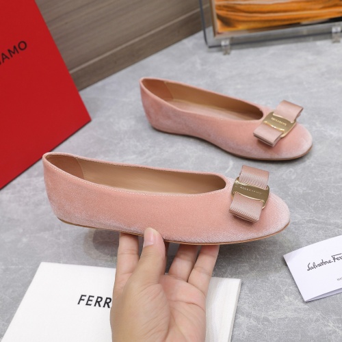 Replica Salvatore Ferragamo Flat Shoes For Women #1245315 $115.00 USD for Wholesale