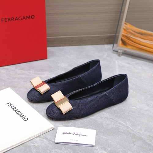 Replica Salvatore Ferragamo Flat Shoes For Women #1245317, $115.00 USD, [ITEM#1245317], Replica Salvatore Ferragamo Flat Shoes outlet from China