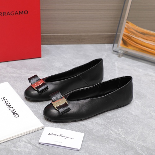 Replica Salvatore Ferragamo Flat Shoes For Women #1245318, $115.00 USD, [ITEM#1245318], Replica Salvatore Ferragamo Flat Shoes outlet from China