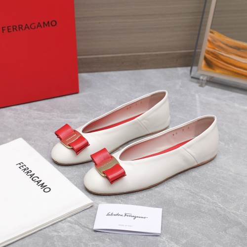 Replica Salvatore Ferragamo Flat Shoes For Women #1245319, $115.00 USD, [ITEM#1245319], Replica Salvatore Ferragamo Flat Shoes outlet from China