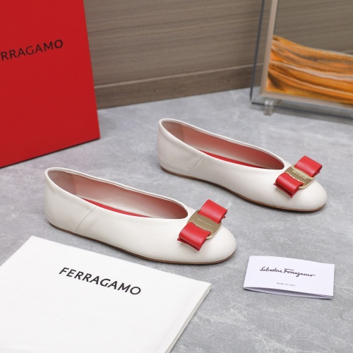 Replica Salvatore Ferragamo Flat Shoes For Women #1245319 $115.00 USD for Wholesale