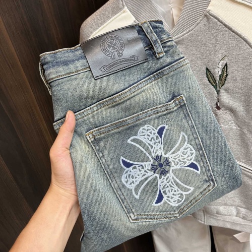 Replica Chrome Hearts Jeans For Men #1245744, $96.00 USD, [ITEM#1245744], Replica Chrome Hearts Jeans outlet from China