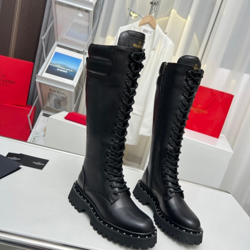 Replica Valentino Boots For Women #1245813 $150.00 USD for Wholesale