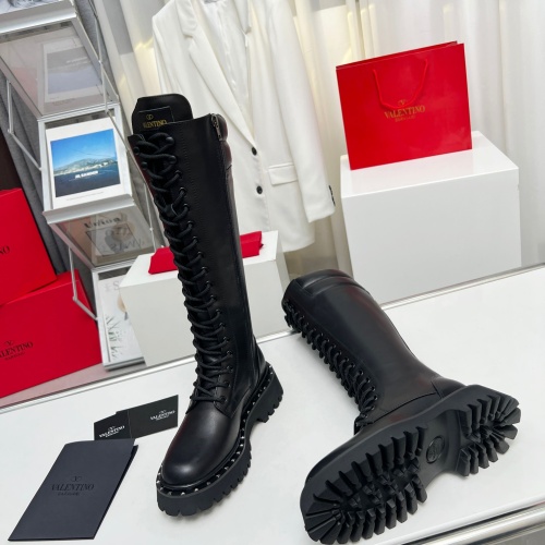 Replica Valentino Boots For Women #1245813 $150.00 USD for Wholesale