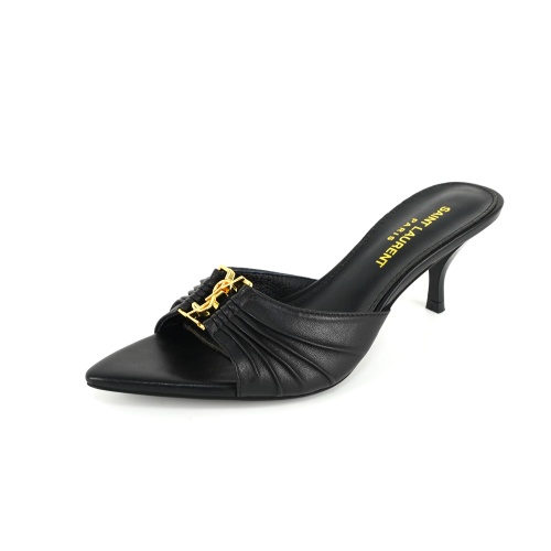 Replica Yves Saint Laurent YSL Slippers For Women #1245971, $85.00 USD, [ITEM#1245971], Replica Yves Saint Laurent YSL Slippers outlet from China