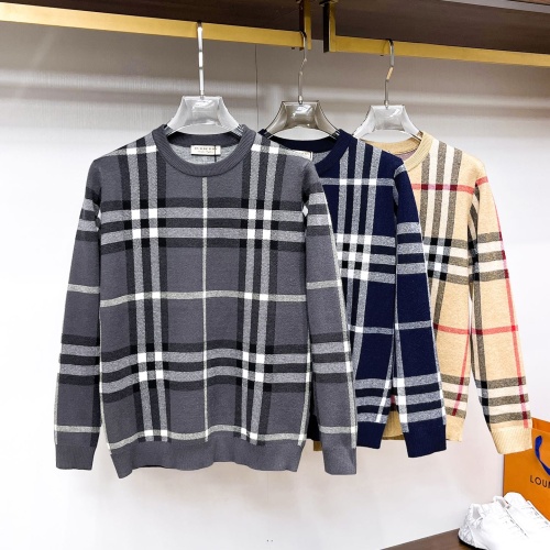 Replica Burberry Fashion Sweaters Long Sleeved For Men #1246221 $72.00 USD for Wholesale