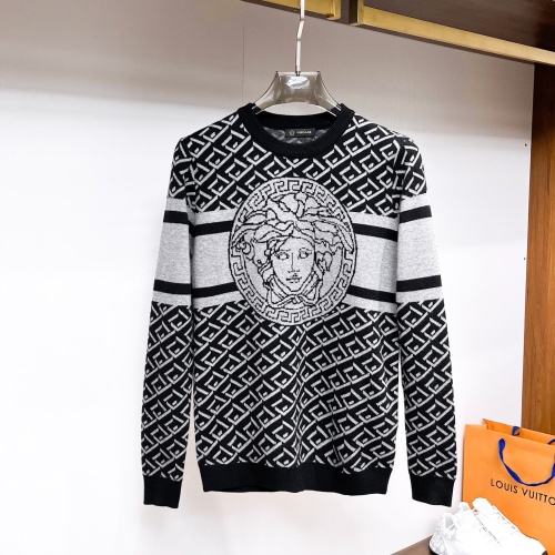 Replica Versace Sweaters Long Sleeved For Men #1246255, $72.00 USD, [ITEM#1246255], Replica Versace Sweaters outlet from China