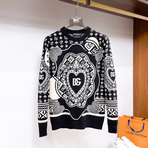 Replica Dolce &amp; Gabbana D&amp;G Sweaters Long Sleeved For Men #1246264, $72.00 USD, [ITEM#1246264], Replica Dolce &amp; Gabbana D&amp;G Sweaters outlet from China