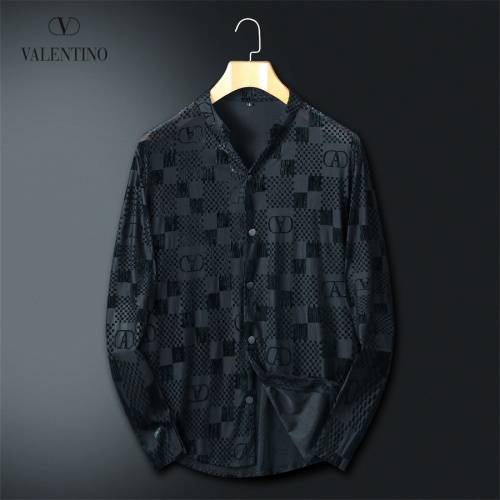 Replica Valentino Shirts Long Sleeved For Men #1246433, $56.00 USD, [ITEM#1246433], Replica Valentino Shirts outlet from China