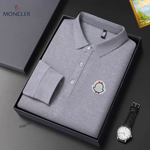 Replica Moncler T-Shirts Long Sleeved For Men #1247091 $40.00 USD for Wholesale