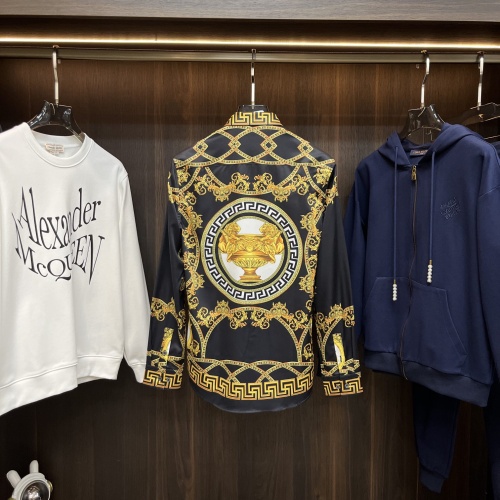 Replica Versace Shirts Long Sleeved For Men #1247196 $85.00 USD for Wholesale