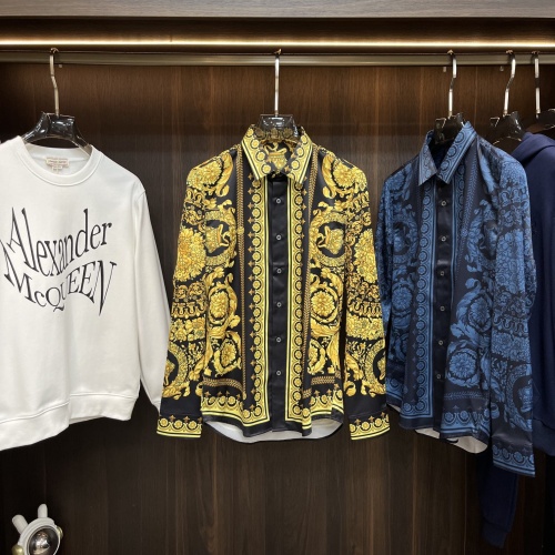 Replica Versace Shirts Long Sleeved For Men #1247198, $85.00 USD, [ITEM#1247198], Replica Versace Shirts outlet from China