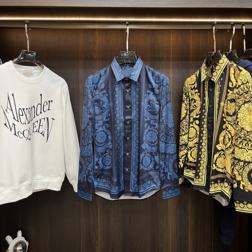 Replica Versace Shirts Long Sleeved For Men #1247199, $85.00 USD, [ITEM#1247199], Replica Versace Shirts outlet from China