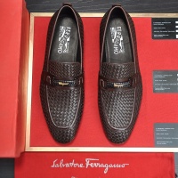 $102.00 USD Salvatore Ferragamo Leather Shoes For Men #1244486