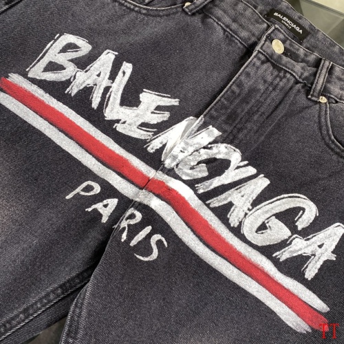 Replica Balenciaga Jeans For Men #1247773 $64.00 USD for Wholesale