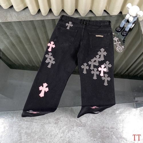 Replica Chrome Hearts Jeans For Unisex #1247819 $72.00 USD for Wholesale