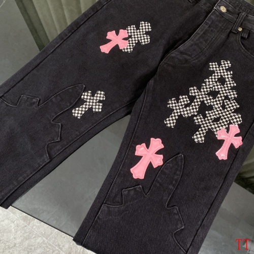 Replica Chrome Hearts Jeans For Unisex #1247819 $72.00 USD for Wholesale