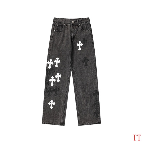 Replica Chrome Hearts Jeans For Men #1247831 $56.00 USD for Wholesale