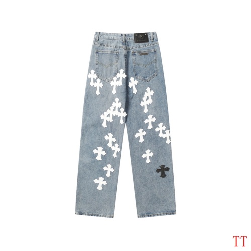 Replica Chrome Hearts Jeans For Men #1247836 $60.00 USD for Wholesale