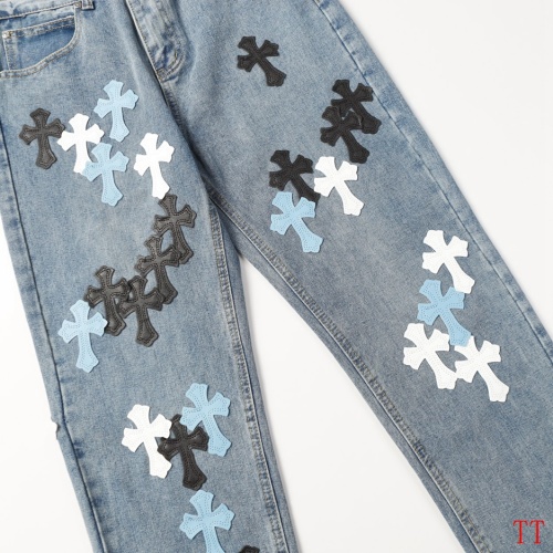 Replica Chrome Hearts Jeans For Men #1247836 $60.00 USD for Wholesale