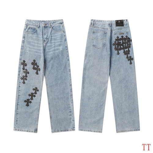 Replica Chrome Hearts Jeans For Men #1247840, $56.00 USD, [ITEM#1247840], Replica Chrome Hearts Jeans outlet from China