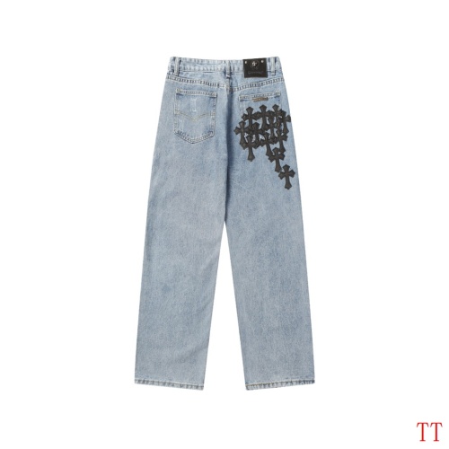 Replica Chrome Hearts Jeans For Men #1247840 $56.00 USD for Wholesale