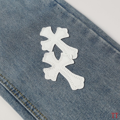 Replica Chrome Hearts Jeans For Men #1247857 $56.00 USD for Wholesale