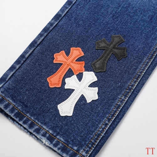 Replica Chrome Hearts Jeans For Men #1247858 $56.00 USD for Wholesale