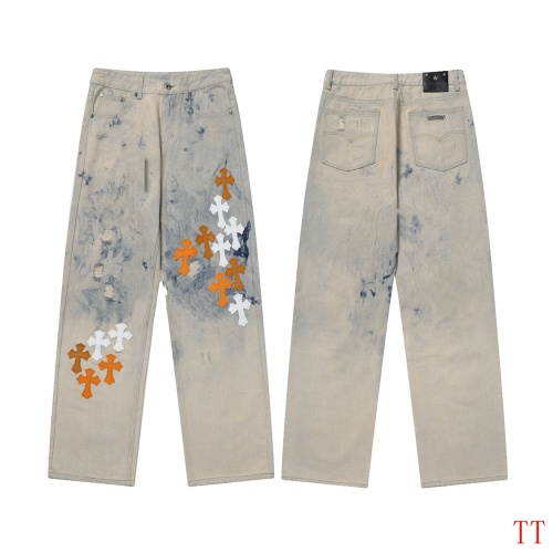 Replica Chrome Hearts Jeans For Men #1247859, $68.00 USD, [ITEM#1247859], Replica Chrome Hearts Jeans outlet from China