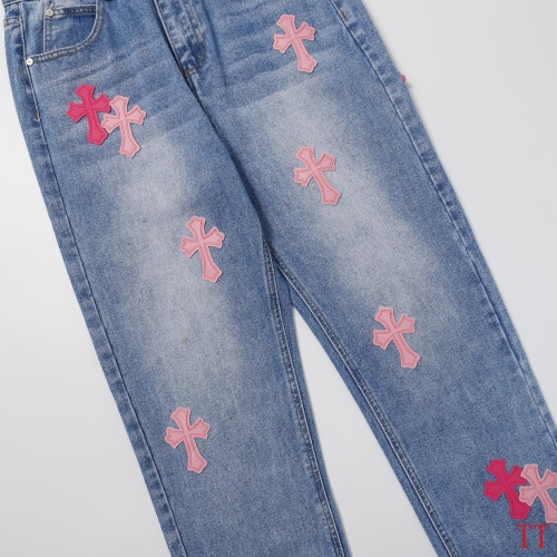 Replica Chrome Hearts Jeans For Men #1247873 $56.00 USD for Wholesale