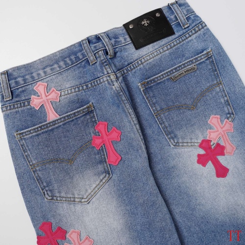 Replica Chrome Hearts Jeans For Men #1247873 $56.00 USD for Wholesale