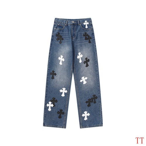 Replica Chrome Hearts Jeans For Men #1247877, $56.00 USD, [ITEM#1247877], Replica Chrome Hearts Jeans outlet from China