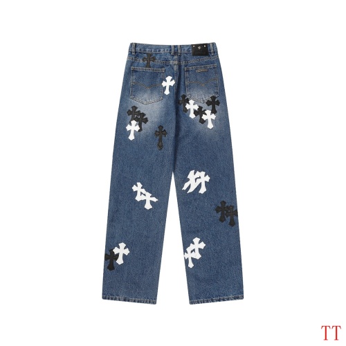 Replica Chrome Hearts Jeans For Men #1247877 $56.00 USD for Wholesale