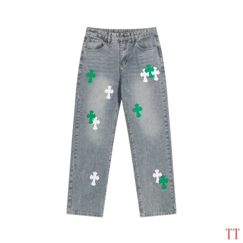 Replica Chrome Hearts Jeans For Men #1247878, $60.00 USD, [ITEM#1247878], Replica Chrome Hearts Jeans outlet from China