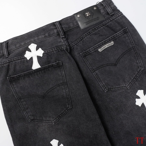 Replica Chrome Hearts Jeans For Men #1247881 $45.00 USD for Wholesale