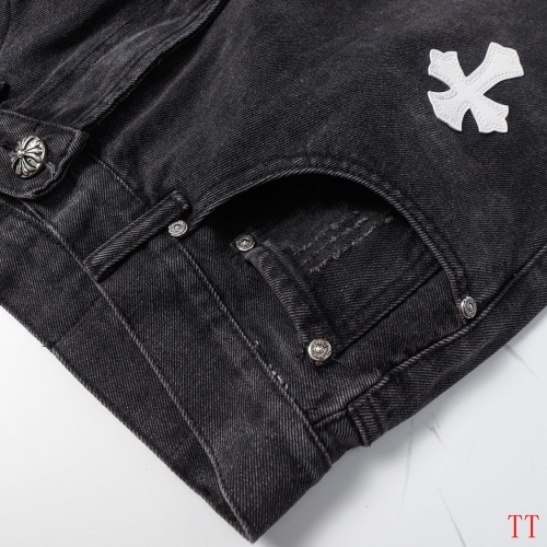 Replica Chrome Hearts Jeans For Men #1247881 $45.00 USD for Wholesale