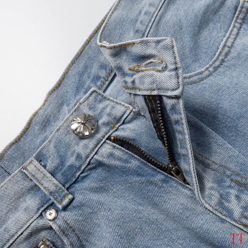 Replica Chrome Hearts Jeans For Men #1247883 $45.00 USD for Wholesale