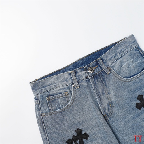 Replica Chrome Hearts Jeans For Men #1247884 $45.00 USD for Wholesale