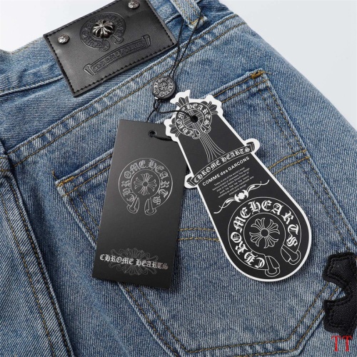 Replica Chrome Hearts Jeans For Men #1247884 $45.00 USD for Wholesale