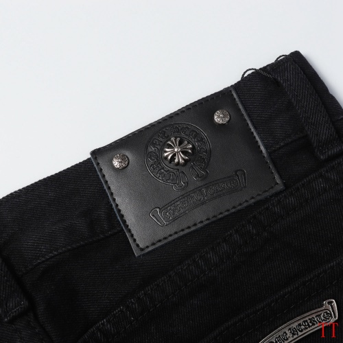 Replica Chrome Hearts Jeans For Men #1247885 $45.00 USD for Wholesale