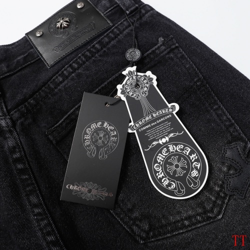 Replica Chrome Hearts Jeans For Men #1247886 $45.00 USD for Wholesale