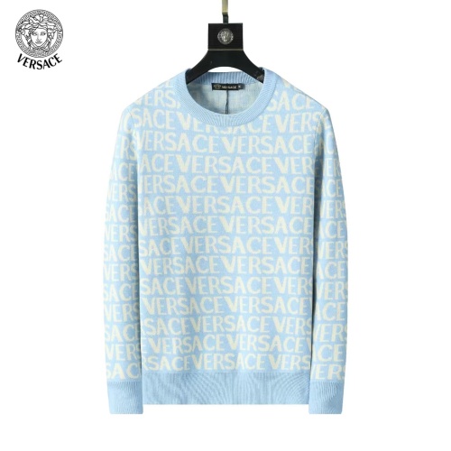 Replica Versace Sweaters Long Sleeved For Men #1247987, $45.00 USD, [ITEM#1247987], Replica Versace Sweaters outlet from China