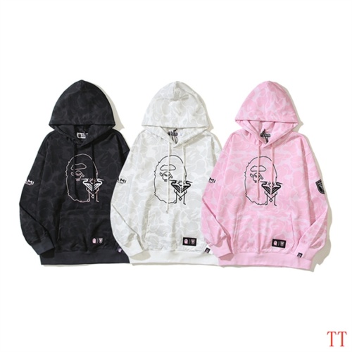 Replica Bape Hoodies Long Sleeved For Men #1248243 $48.00 USD for Wholesale