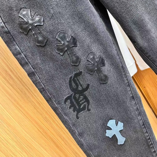 Replica Chrome Hearts Jeans For Men #1248515 $48.00 USD for Wholesale