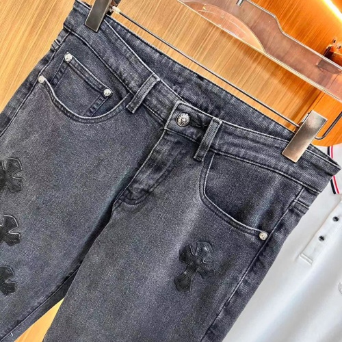 Replica Chrome Hearts Jeans For Men #1248515 $48.00 USD for Wholesale