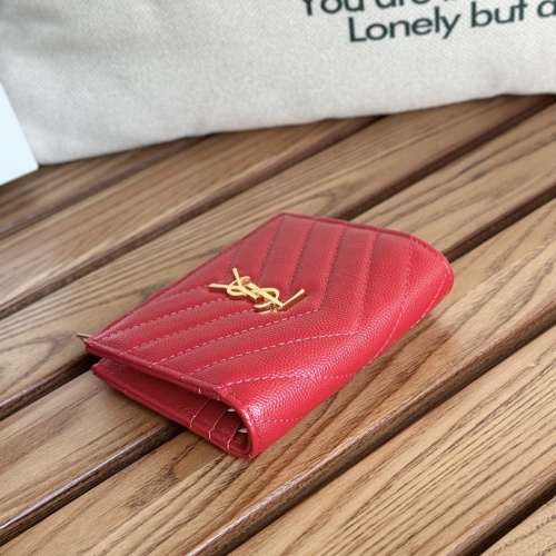 Replica Yves Saint Laurent AAA Quality Wallets #1248602 $85.00 USD for Wholesale